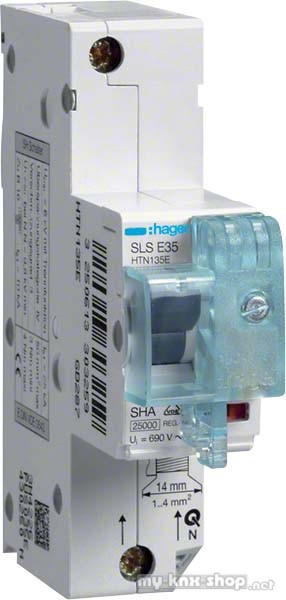 Hager SLS-Schalter 1P Cs-50A Hutschiene HTN150C