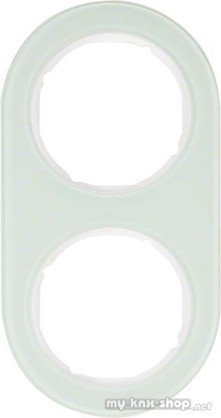 Berker 10122009 Rahmen 2fach Serie R.classic Glas, polarweiß