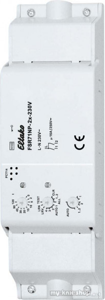 Eltako Funk-Stromstoß-Schaltrel. 2 Kanäle FSR71NP-2x-230V