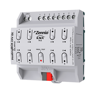 Zennio ZCL-8HT24 KNX Heizungsaktor HeatingBOX 24V 8X REG