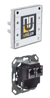 u::Lux 10200 Switch RJ45 Universelles Anzeige- und Bediengerät weiß