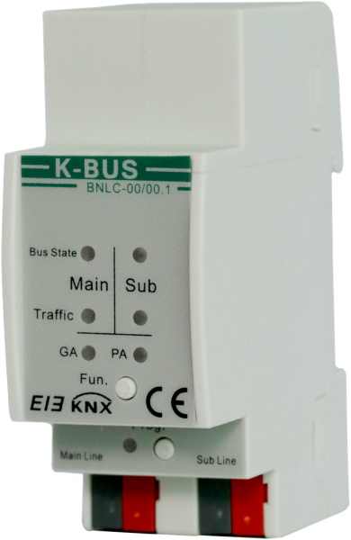 GVS KNX Linienkoppler - auch als Backbonekoppler oder Repeater verwendbar, mit Filtertabelle - BNLC-