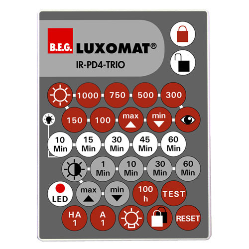 B.E.G. Luxomat 92097 IR-PD-TRIO Fernbedienung
