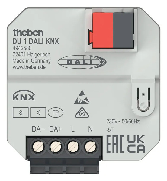 Theben DU 1 DALI KNX UP 1f DALI-Aktor KNX TP Data Secure 4942580