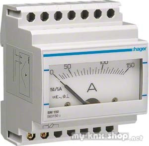 Hager Ampermeter f.Wandlermess. analog SM150