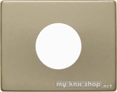 Berker 11650102 Zentralstück für Drucktaster und Lichtsignal E10 Arsys gold, Metall