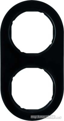 Berker 10122045 Rahmen 2fach Serie R.classic schwarz, glänzend