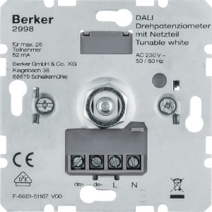 Berker DALI Drehpotenziometer Tunable wh...