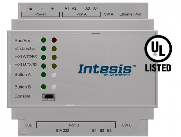 Intensis INKNXHIT016O000 KNX Gateway Hitachi VRF-Systeme auf KNX-Schnittstelle 16 Einheiten