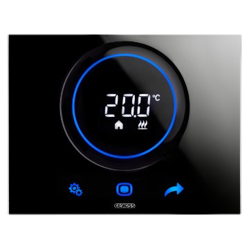 Gewiss KNX GW16976CN CHORUS Thermo ICE easy Thermostat Aufputz schwarz