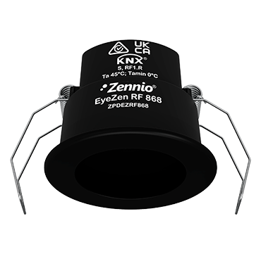 Zennio EyeZen RF 868 KNX RF Bewegungsmelder für Deckenmontage (868 MHz) schwarz