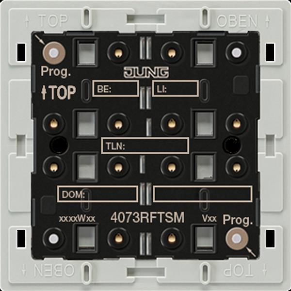 Jung 4073RFTSM KNX Funk-Tastsensor-Modul, Adapterrahmen, 3fach