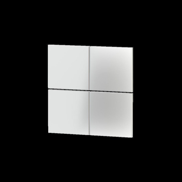 Ekinex EK-TQQ-GAA KNX 4-fach Wippe quadratisch - für 4-fach Tastsensor FF Serie - Eisweiß