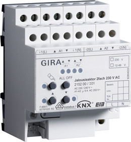 Gira 215200 Jalousieaktor 2-fach 230VAC KNX/EIB REG