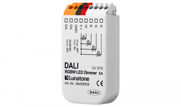 Lunatone 86458509 DALI DT8 RGBW PWM 8A 12-48V VDC LED Dimmer
