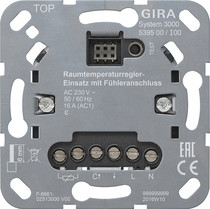 Gira 539500 System 3000 Raumtemperaturregler-Einsatz mit Fühleranschluss