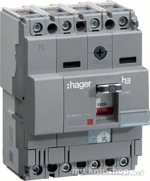 Hager Leistungsschalter X160 4P 40kA 100A HNA101H