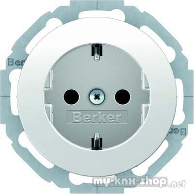 Berker 47452089 Steckdose SCHUKO Serie R.classic polarweiß, glänzend