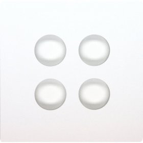 GePro Abdeckung Backlight Farbe: Weiß abgerundete Ecken