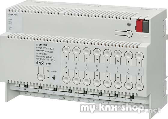 Siemens Schaltaktor N 567/22 16X AC 230V 10A 5WG1567-1AB22