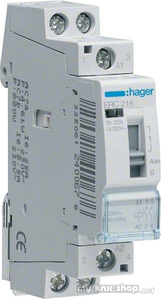Hager Installationsrelais 16A 2S 230V ERC216