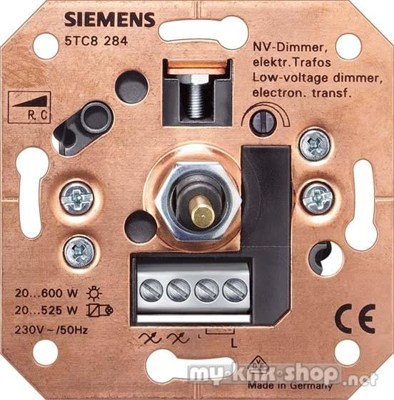 Siemens NV-Dimmer elektronische Trafos, mit Druck-Aus/Wechselschalter UP, 230V 50-60Hz, 20-600W/20-5