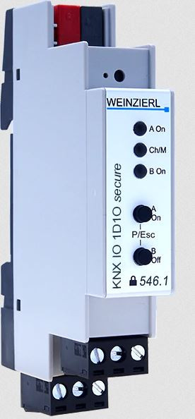 Weinzierl KNX IO 546.1 secure(1D1O) KNX Dimmaktor mit 1..10 V m.Schaltaktor 5337