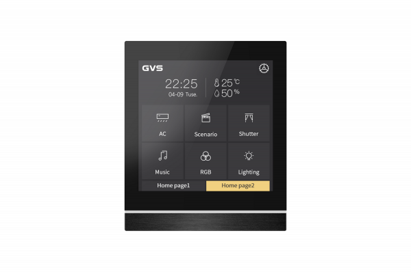 GVS KNX Touchpanel V40 Schwarz - CHTF-4.0/15.3.21