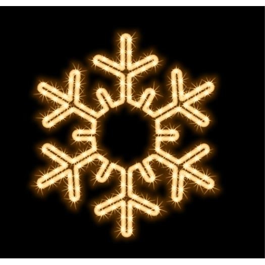 Quick Fix Snow Flake LED Schneeflocke warmweiß 55 cm