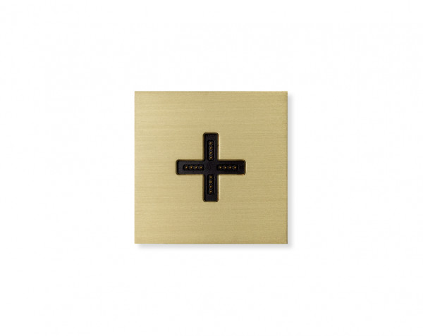 Basalte Eve Plus - wall base cover - brushed brass 0131-08