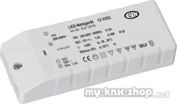 EVN Lichttechnik LED-Netzgerät 12VDC 1-18 Watt SLK 120 18