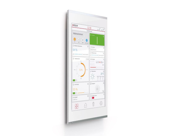 PEAKnx Controlmicro Panel (8'' KNX Touch Panel inkl. Visualisierung) weiß/silber