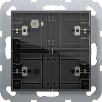 Gira Tastsensor 4 Standard 2-fach für KNX System 55, mit Inbetriebnahme-Wippe 501200
