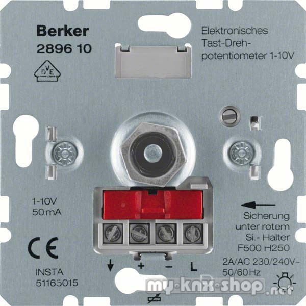 Berker 289610 Tast-Drehpotenziometer 1-10 V Hauselektronik