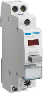 Hager Schalter mit LED-Melder rot, 2S, 12V SVN464