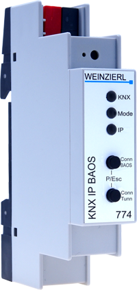 Weinzierl KNX IP BAOS 774 KNXnet/IP Tunneling & Object Server mit 1000 Datenpunkte