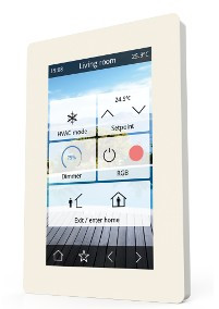 Iddero VERSO Raumbediengerät mit kapazitivem 4,3" Touchscreen weiß