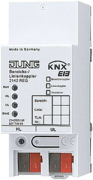 Jung 2142REG Bereichs-/Linienkoppler KNX 2TE