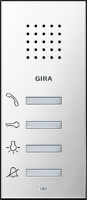 Gira 1250605 Wohnungsstation AP System 55 Chrom