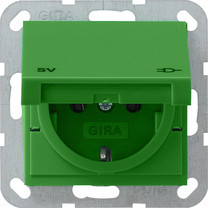 Gira 041502 SCHUKO KD SV System 55 Grün