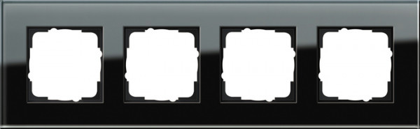 Gira 021405 Rahmen 4f Glas schwarz Esprit