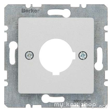 Berker 14321404 Zentralplatte für Melde- und Befehlsgerät Ø 22,5 mm Zentralplattensystem alu, matt