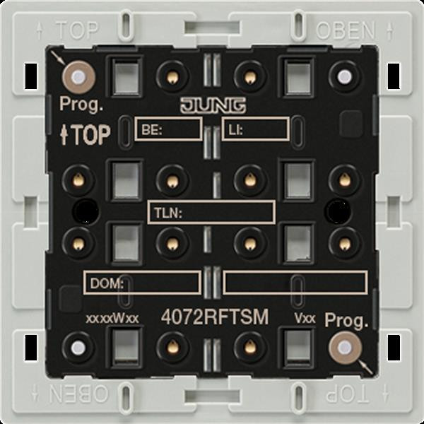 Jung 4072RFTSM KNX Funk-Tastsensor-Modul, Adapterrahmen, 2fach