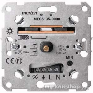 Merten MEG5135-0000 Drehdimmer-Einsatz für induktive Last, 60-1000 VA