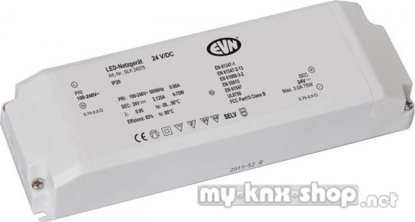 EVN Lichttechnik LED-Netzgerät 24VDC 1-75 Watt SLK 240 75