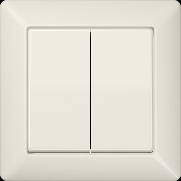 Jung AS590-5 Abdeckung, volle Platte, für Serien-Wippschalter, Serien-Tastsch., Doppel-Wechsel-Wipps