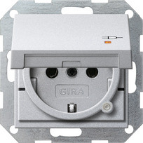 Gira 276326 SCHUKO KD Kontroll +SH System 55 F Alu