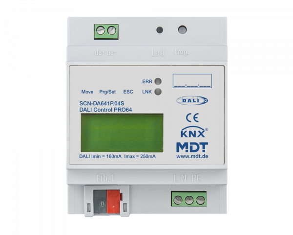 MDT SCN-DA641P.04S DaliControl IP Gateway PRO64 DALI-2 4TE REG