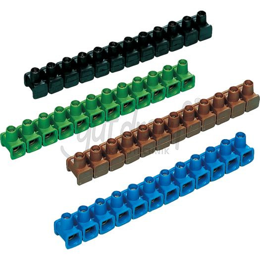 VDE-Dosenklemmen 2,5-6,0qmm 12-polig, farbig sortiert