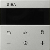 Gira 5363600 System 3000 Raumtemperaturregler Display System 55 Edelstahl